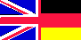 Left half of British flag + Right half of German Flag